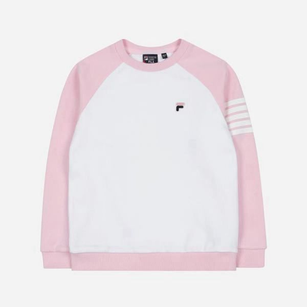 Moletons Fila Menina Branco/Rosa - Fila L/S Portugal Lisboa,CZXB-84035